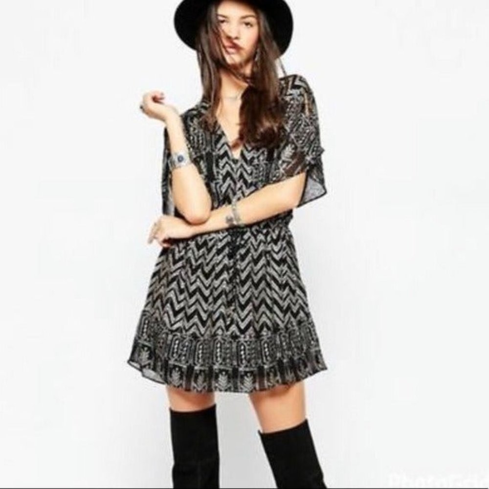 🌟HP🌟Free People Love My Chaos Dress Tunic XS - Picture 1 of 5